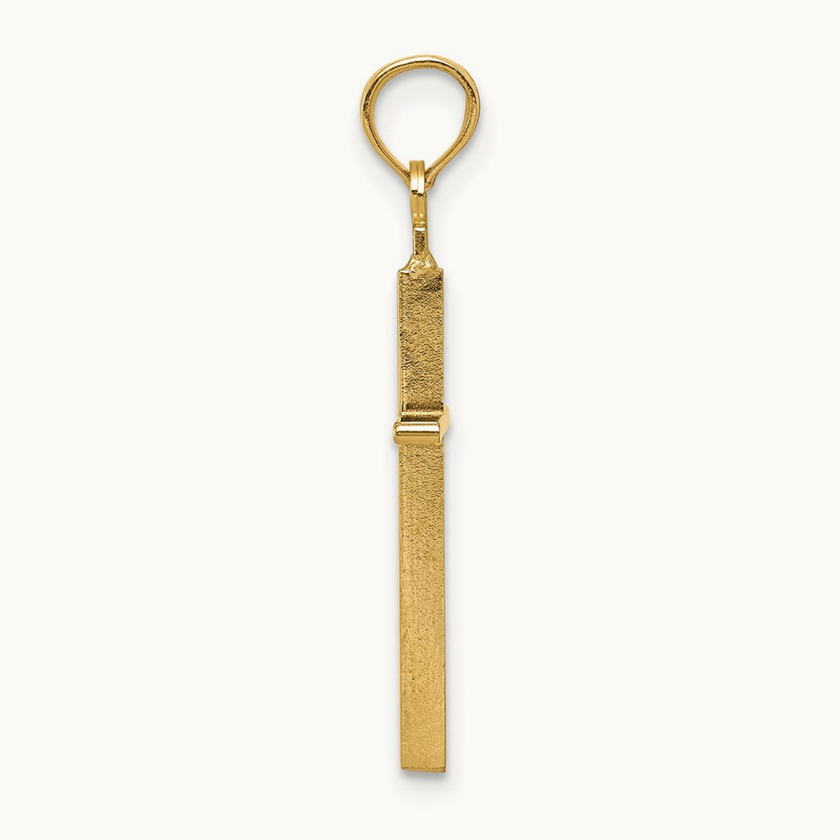 Polished Cross Pendant — 14K Yellow Gold