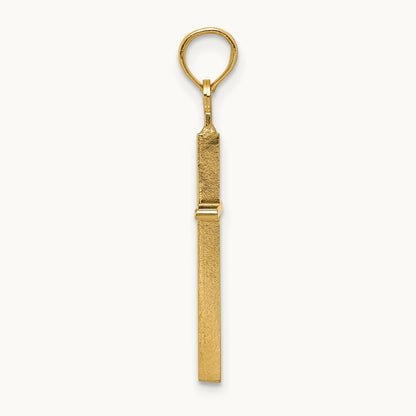Polished Cross Pendant — 14K Yellow Gold