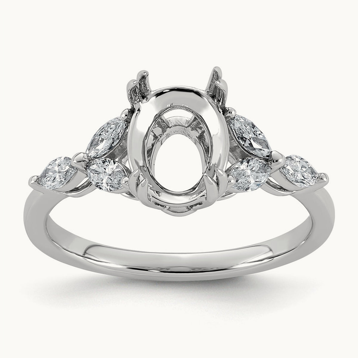 Semi-Mount Ring, 0.50 ct tw Lab-Grown Diamond