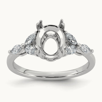 Semi-Mount Ring, 0.50 ct tw Lab-Grown Diamond
