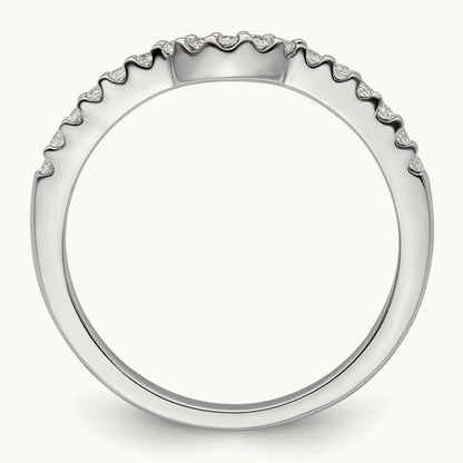 Diamond Wedding Band, 14K White Gold