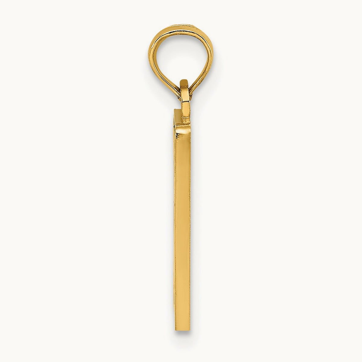 Enamel Mile Marker 0 / KEY WEST Charm, 14K