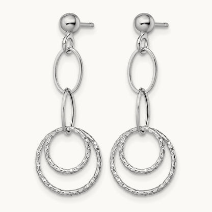 Post Dangle Earrings — Leslie's — 14K White Gold, 30mm