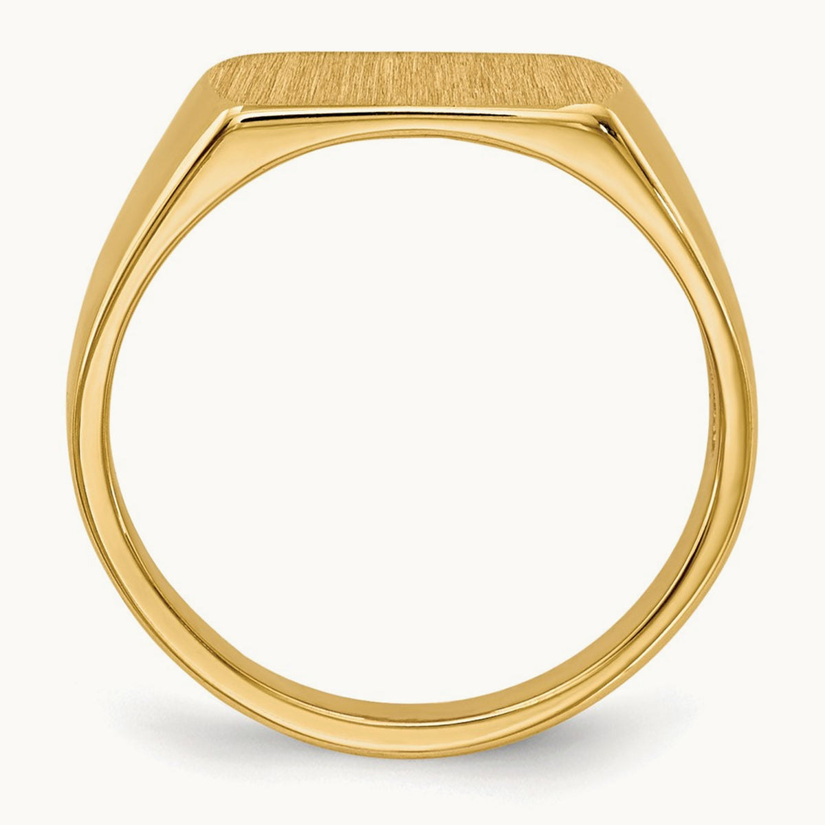 10x6mm Open Back Signet Ring, 14K