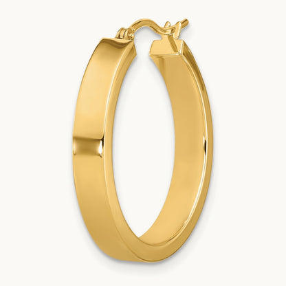 Single 14k Polished Hoop Earring