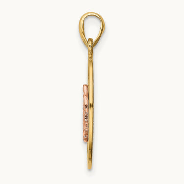 Our Lady of Guadalupe Pendant, 14K Two-tone