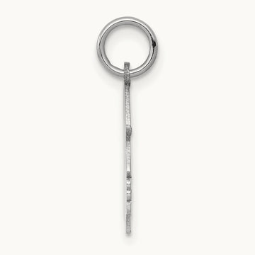 Plain Medium.027 Depth Facing Right Engravable Girl Charm — 22mm