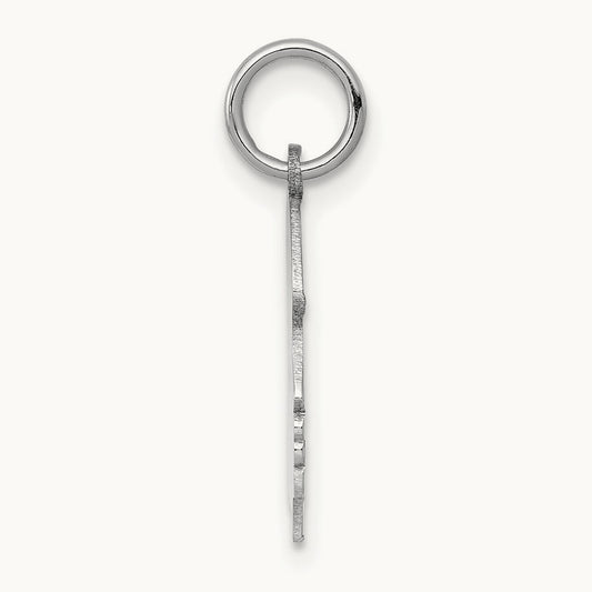 Plain Medium.027 Depth Facing Right Engravable Girl Charm — 22mm