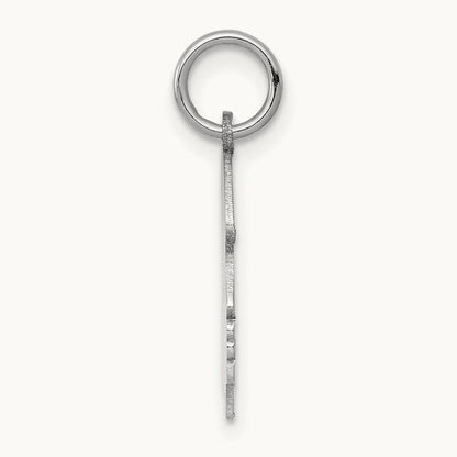 Plain Medium.013 Depth Facing Right Engravable Girl Charm — 22mm