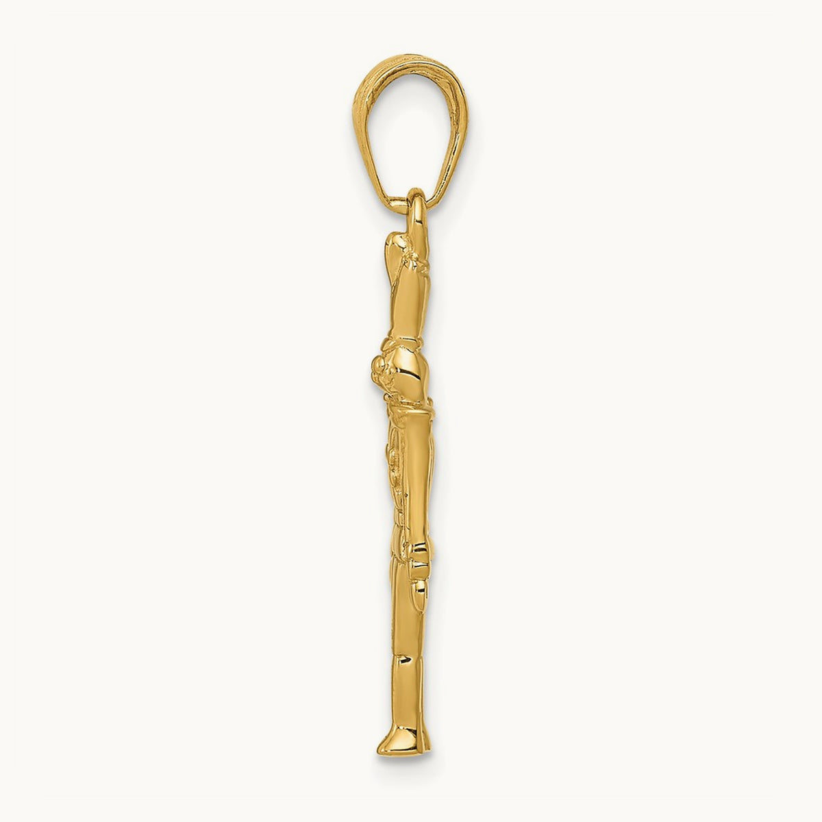 Polished 3-D Toy Soldier Pendant, 14K