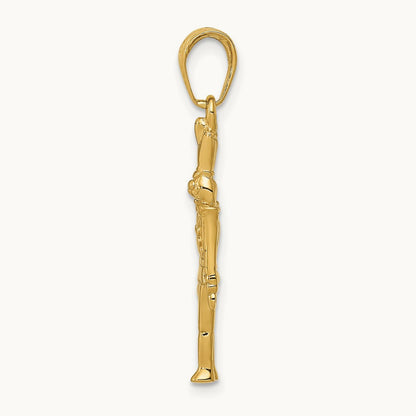 Polished 3-D Toy Soldier Pendant, 14K