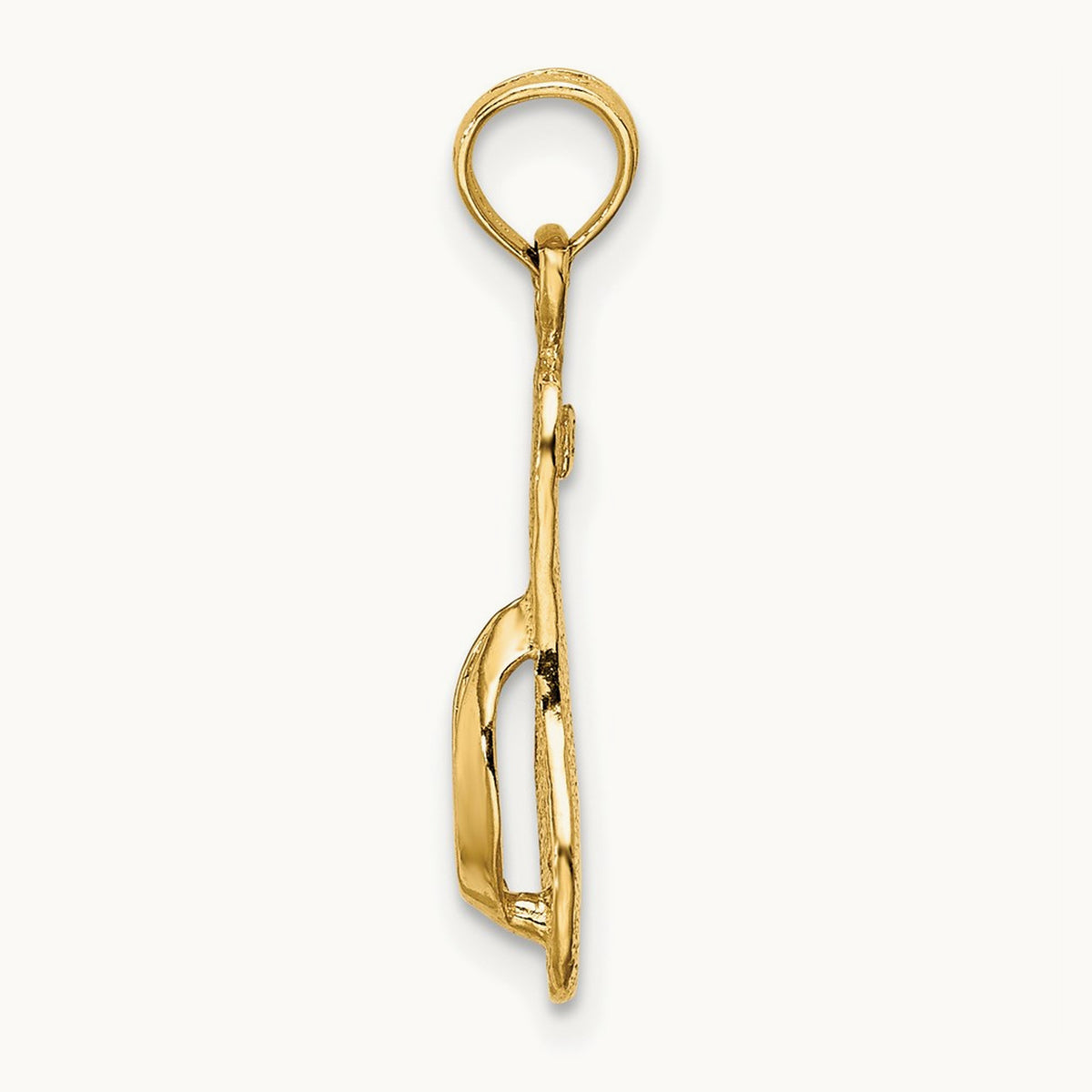 Single Polished Strap Flip-Flop Charm — 20.6mm