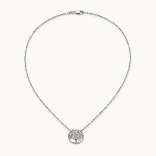 Tree of Life Necklace, 0.25 ct tw Lab-Grown Diamond