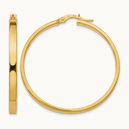 Polished Earrings, 14K — Leslie's