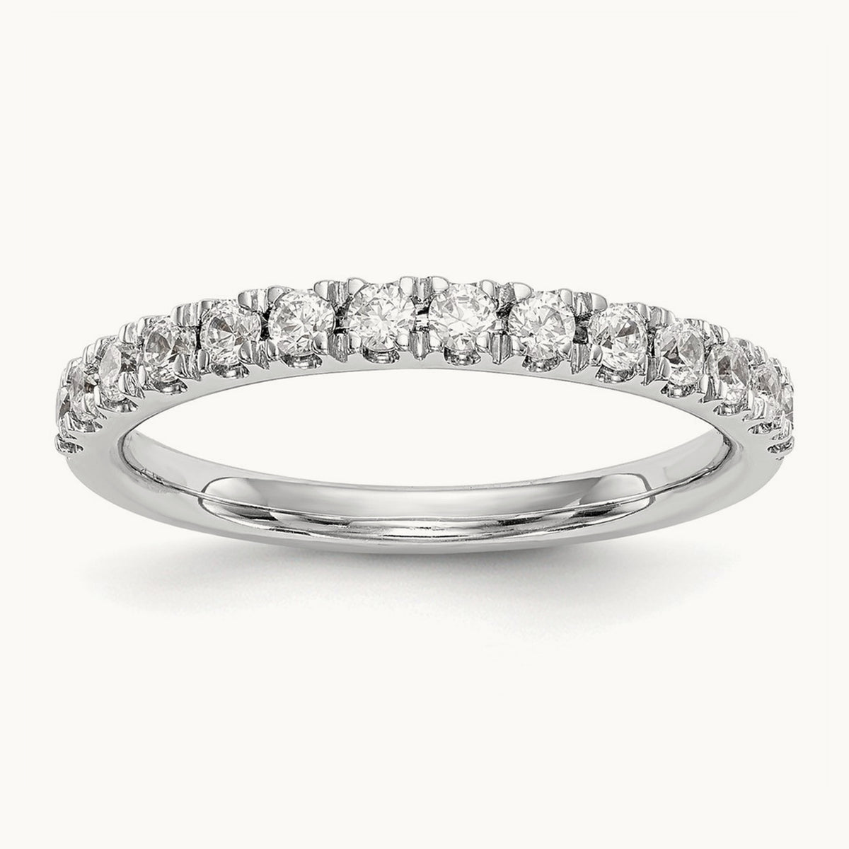 Diamond Wedding Band, 14K White Gold