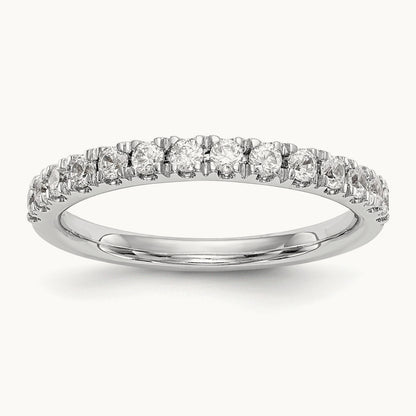 Diamond Wedding Band, 14K White Gold