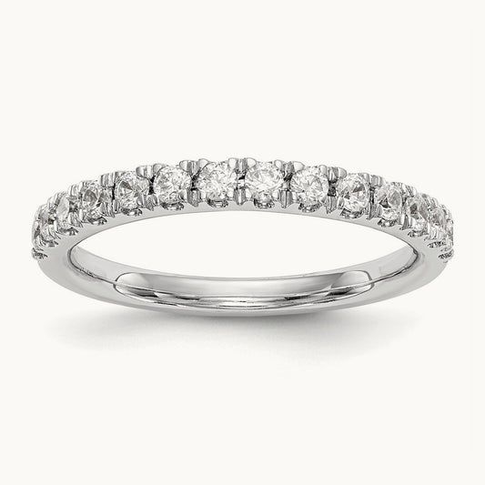 Diamond Wedding Band, 14K White Gold