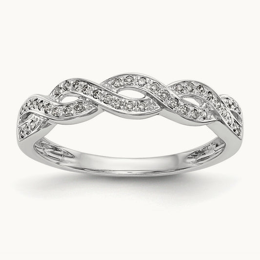 Diamond Wedding Band, 14K White Gold