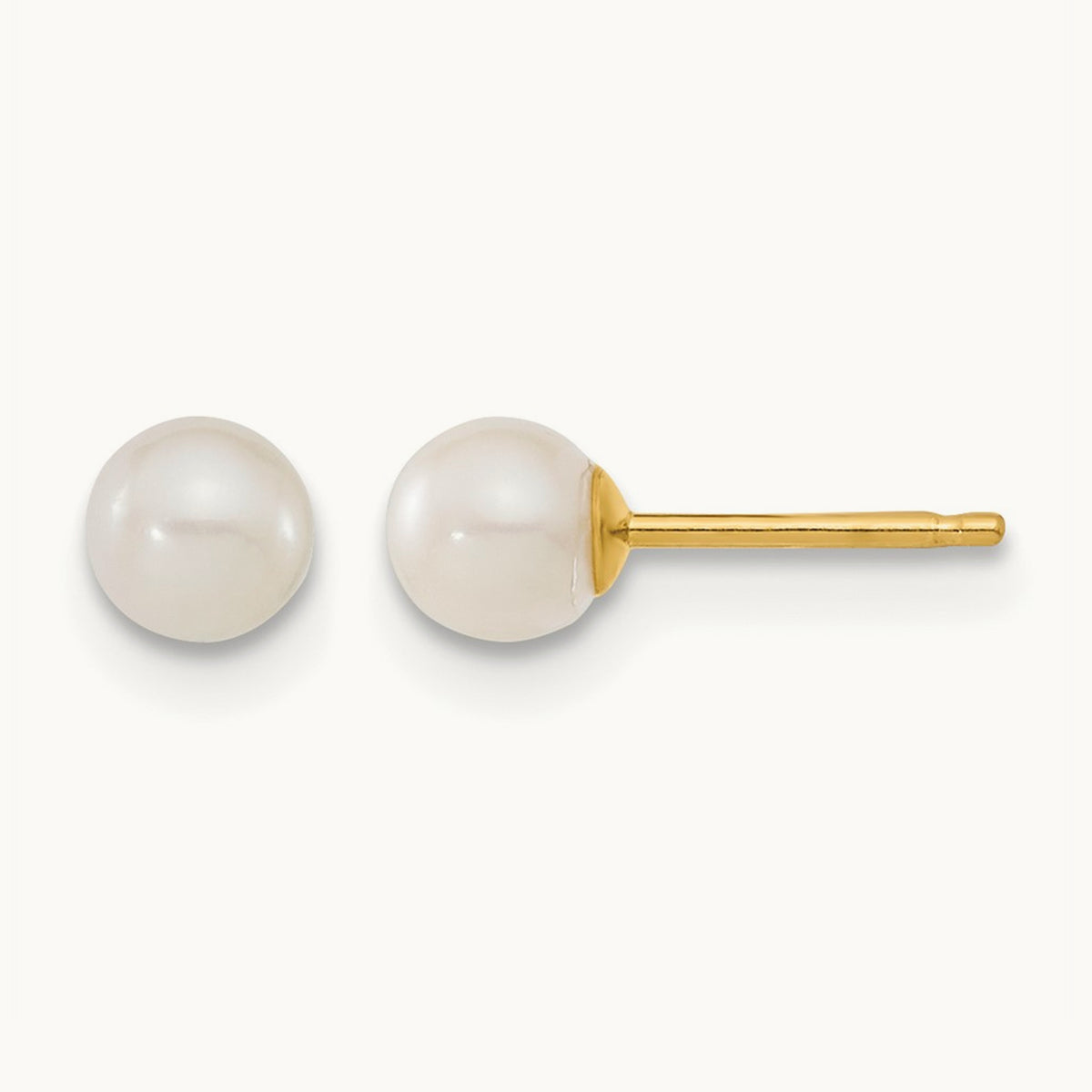 Children's 4- White FWC Pearl Pendant and Earring Set, 5mm, 14K