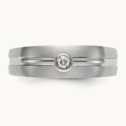 Men's Band, 0.05 ct tw