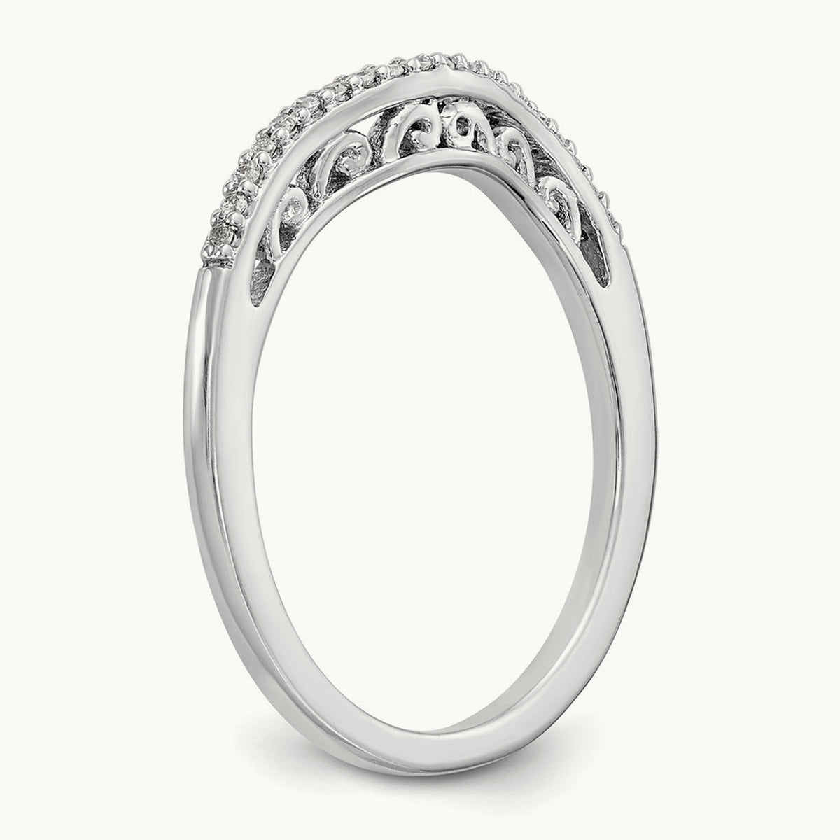 Diamond Band, 14K White Gold