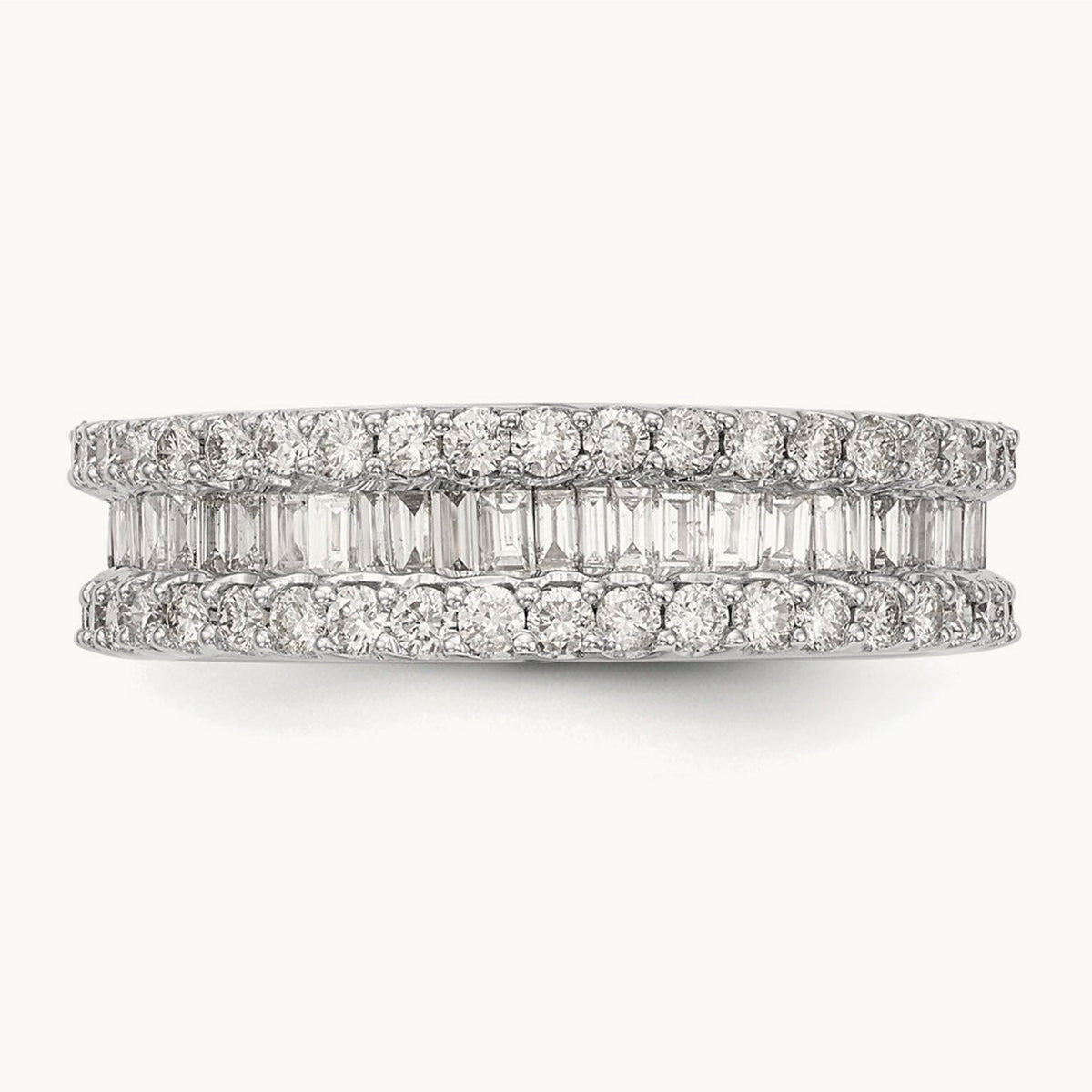 Diamond Band, 14K White Gold