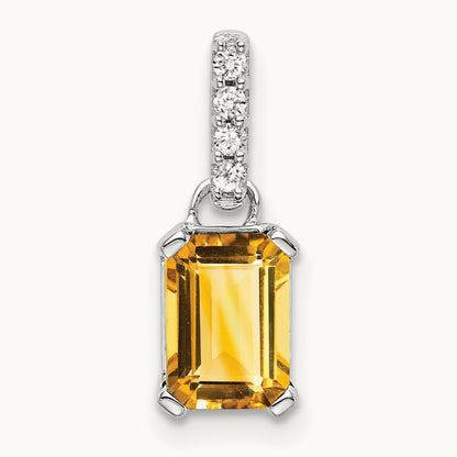 Citrine and Diamond Pendant — photo set