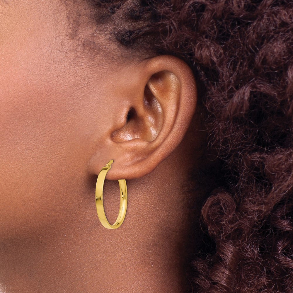 Medium Hoop Earrings — 14K Yellow Gold