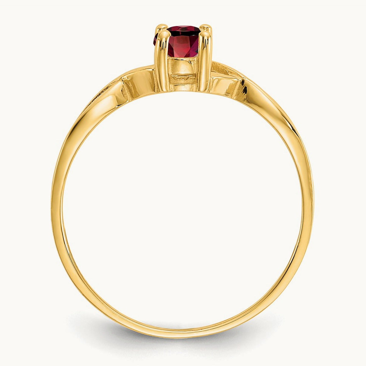 Garnet Birthstone Ring, 14K