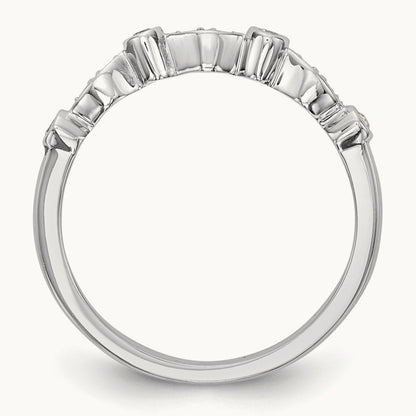 Diamond Wedding Band, 14K White Gold