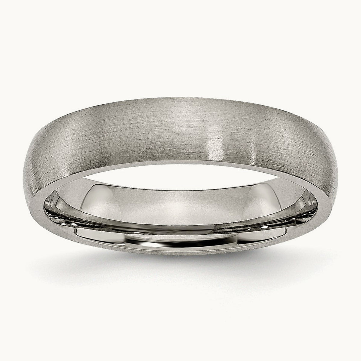 Brushed Half Round Band — 5mm, 12.5