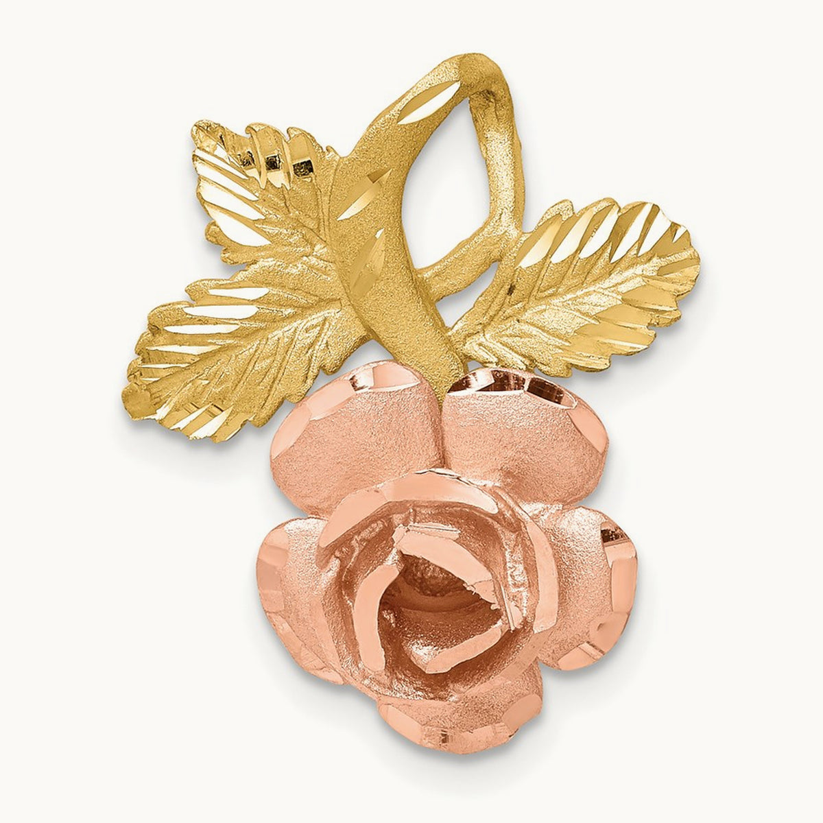 Chain Slide, 14K Two-tone Rose