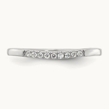 Diamond Wedding Band, 14K White Gold