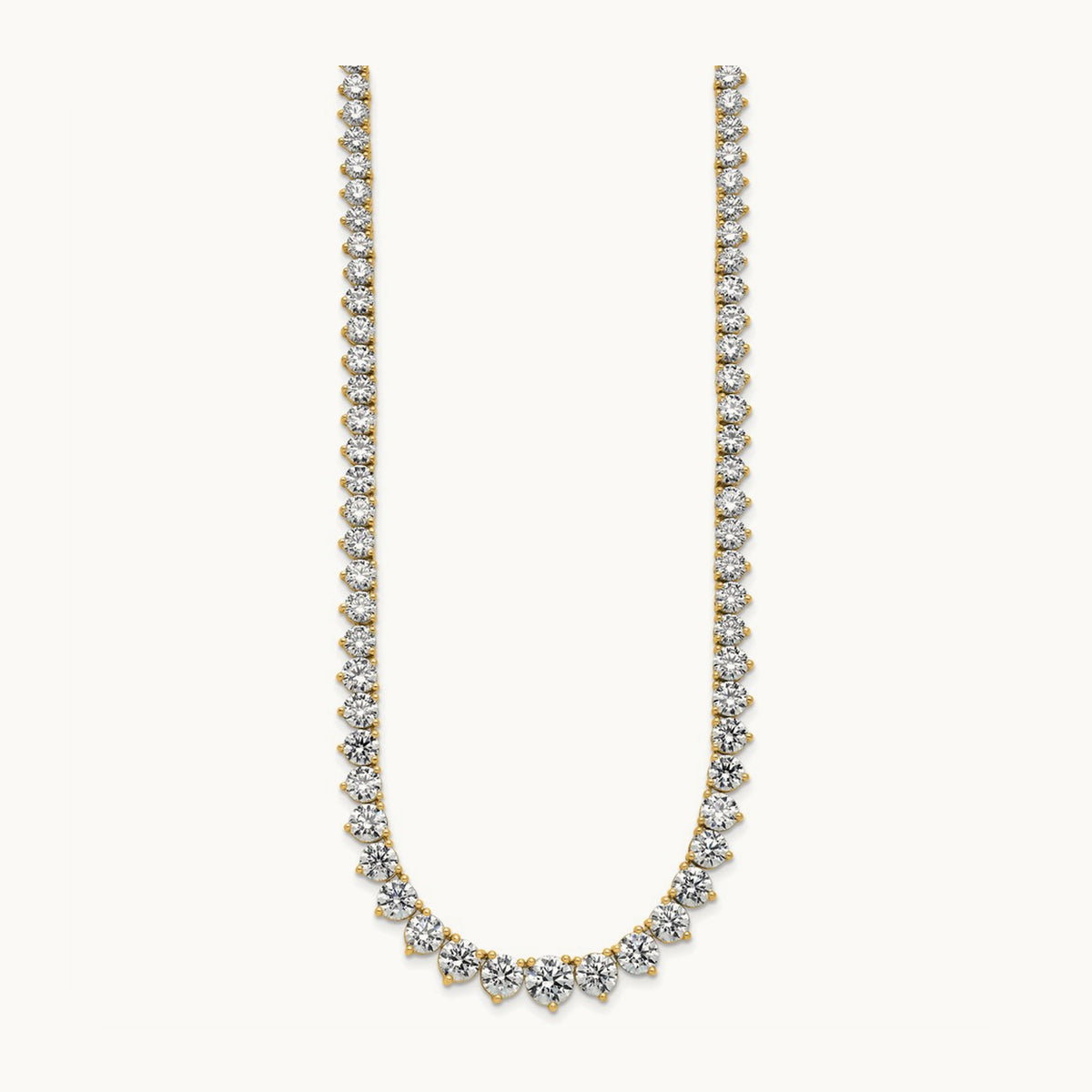 Graduated Tennis Necklace, 27.75 ct tw Lab-Grown Diamond