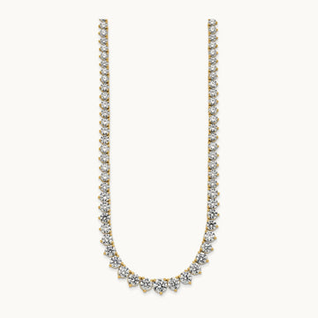 Graduated Tennis Necklace, 27.75 ct tw Lab-Grown Diamond