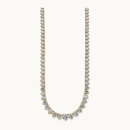 Graduated Tennis Necklace, 27.75 ct tw Lab-Grown Diamond