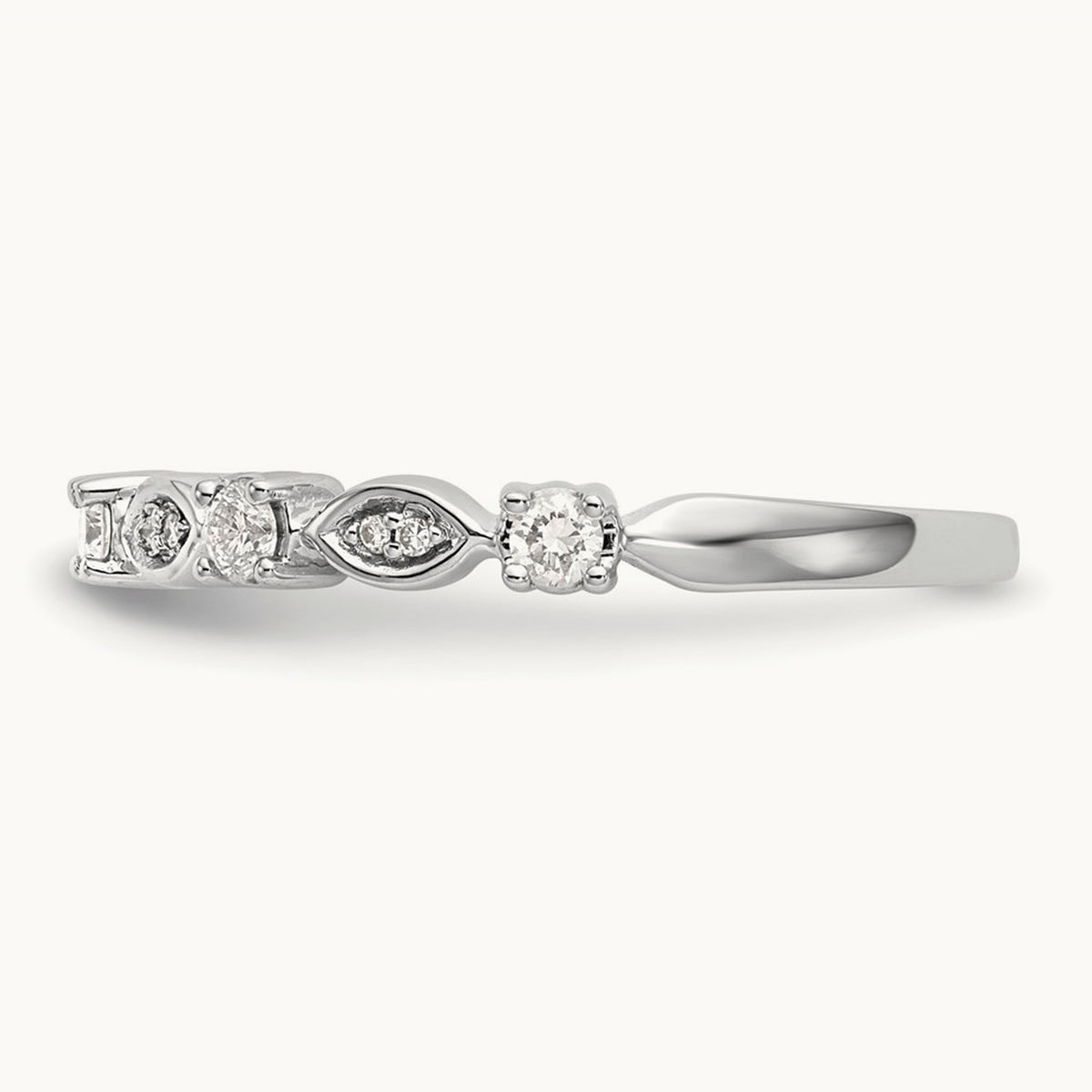 Diamond Band, 14K White Gold
