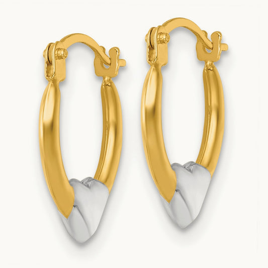 w/ Polished Heart Hoop Earrings — photo set