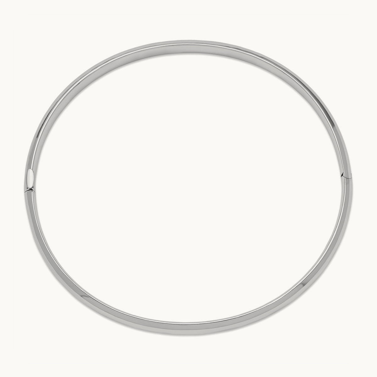 High Polished Hinged Bangle — 5.0mm