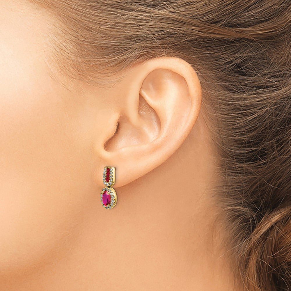 Diamond and Ruby Earrings — photo set