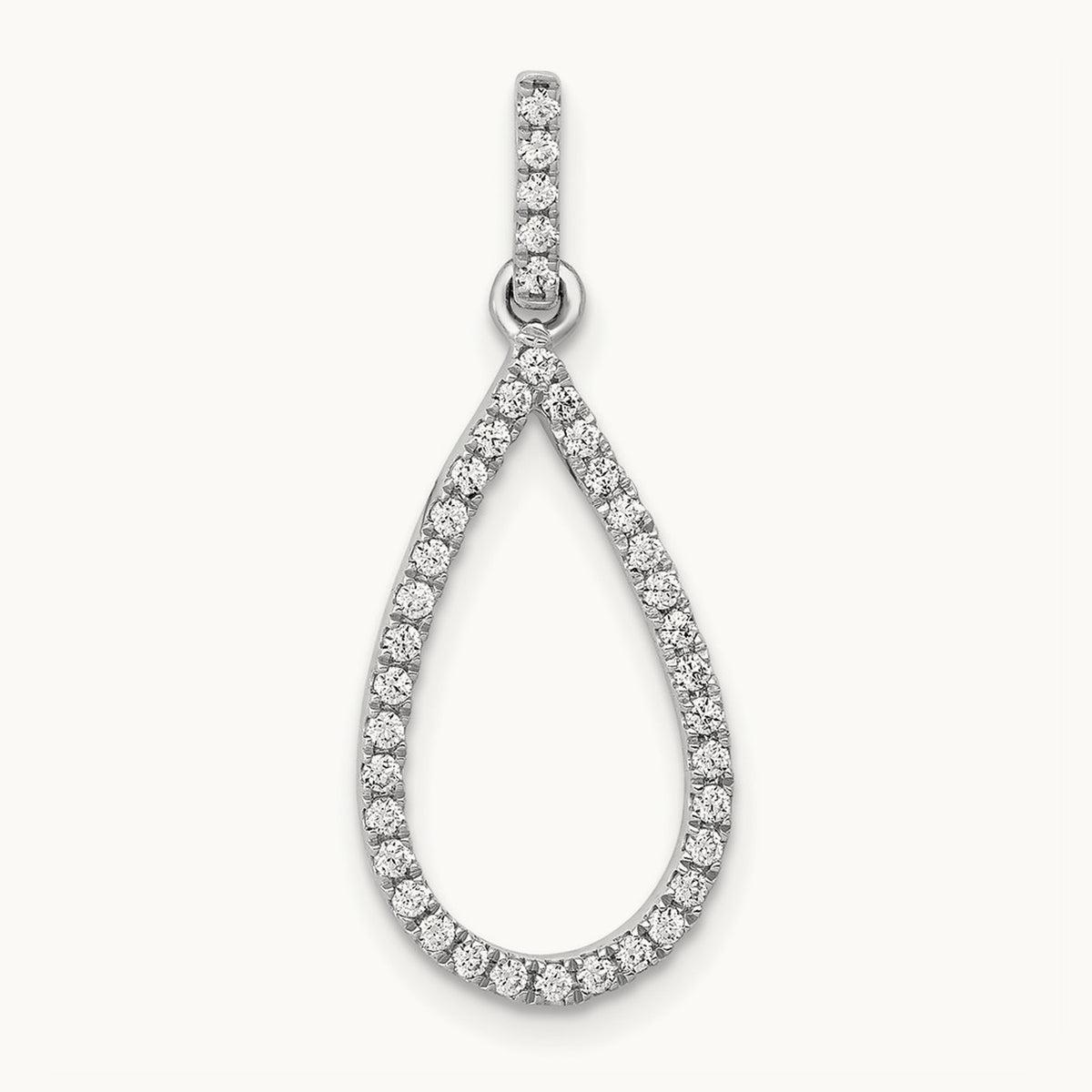 Teardrop Dangle Pendant, 0.25-0.50 ct tw Lab-Grown Diamond
