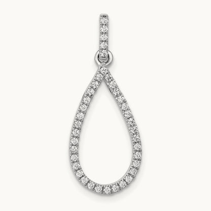 Teardrop Dangle Pendant, 0.25-0.50 ct tw Lab-Grown Diamond