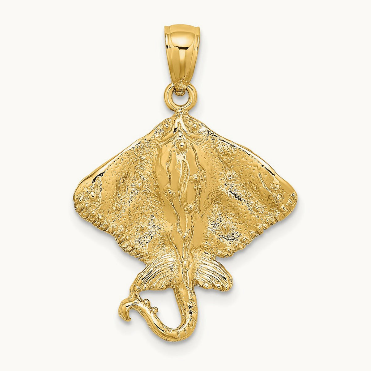 Stingray Charm, 14K