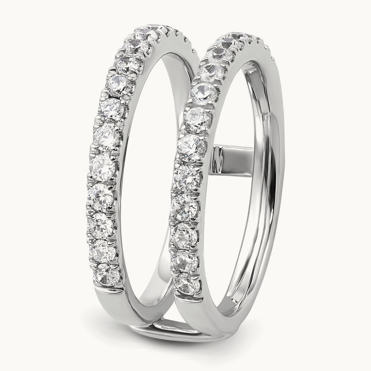 Ring Guard, 0.75 ct tw Lab-Grown Diamond — 14K White Gold