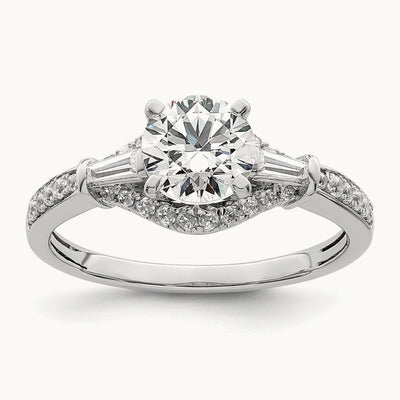 Round Semi-Mount Engagement Ring, 0.25 ct tw