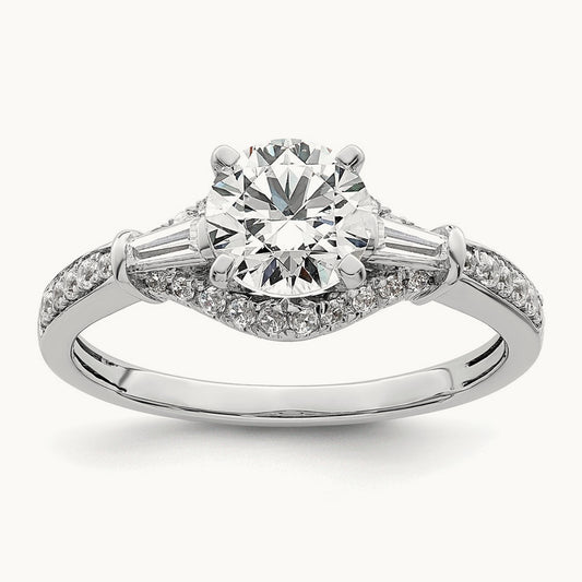 Round Semi-Mount Engagement Ring, 0.25 ct tw