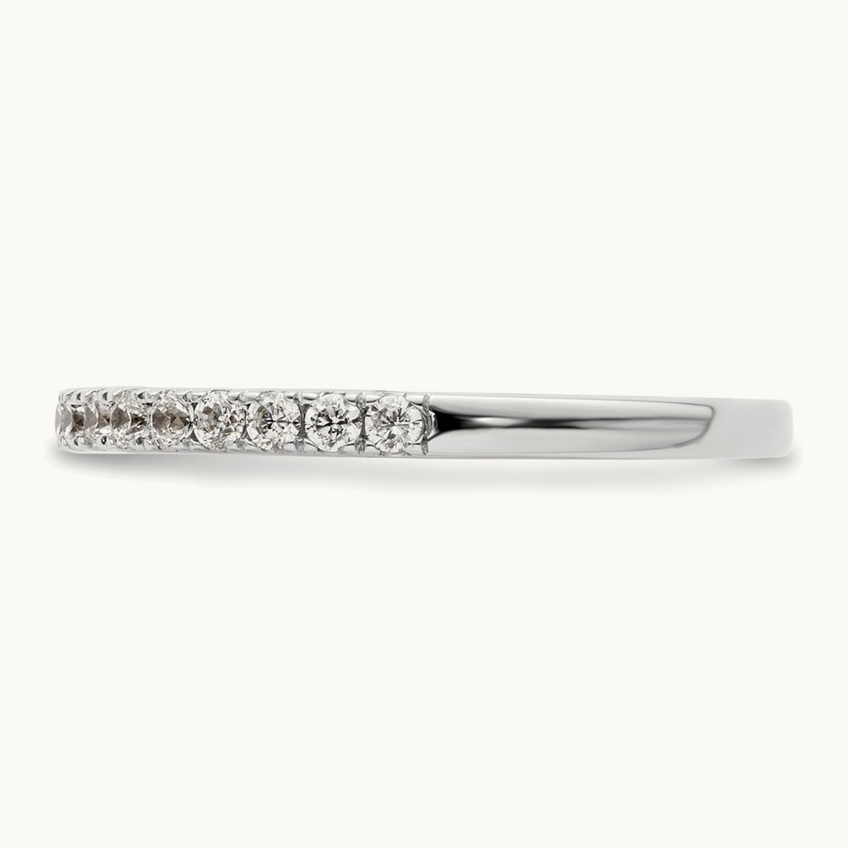 Diamond Wedding Band, 14K White Gold