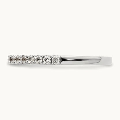 Diamond Wedding Band, 14K White Gold