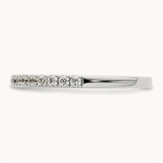 Diamond Wedding Band, 14K White Gold