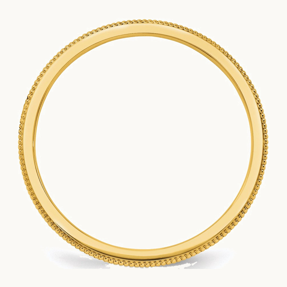 Milgrain Stackable Band — 10K Yellow Gold, 1.5mm